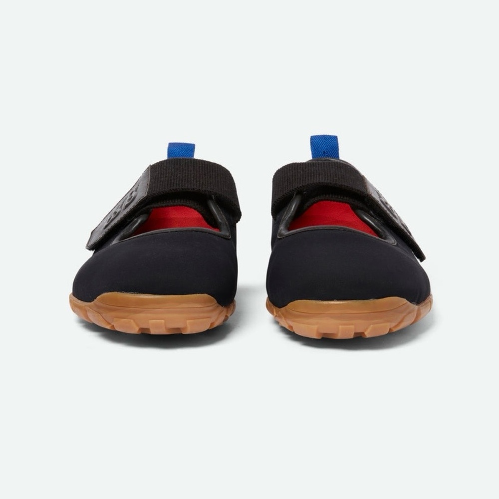 Wales Bonner Black and Red Sneakers with Blue Accent